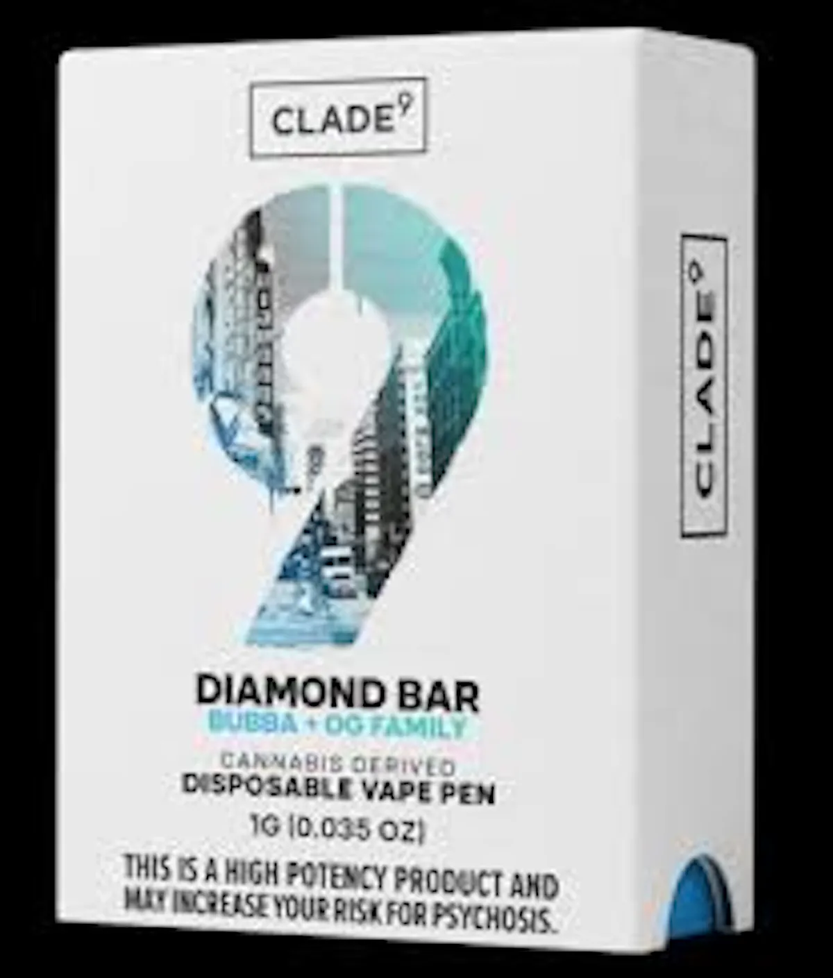 Clade 9 l Diamond Bar Vape Pen (Disposable) l 1g - Eastern Green Cannabis - Clade  9 l Diamond Bar Vape Pen (Disposable) l 1g Near Me