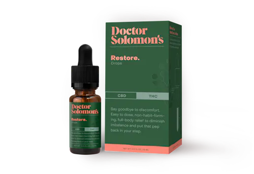 Restore Drops 200mg 1:1 CBD – Dr. Solomons Tincture-active