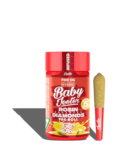 Fire OG Baby Jeeter Infused Pre-Roll 5-pack | 2.5g - product image at King of Budz