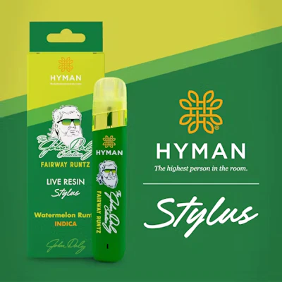 Hyman x John Daly - 1g Live Resin Stylus Disposable - Fairway Runtz