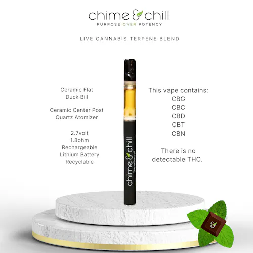 Chime & Chill | KO Vape | Its Mint | THC Free | 1g-1