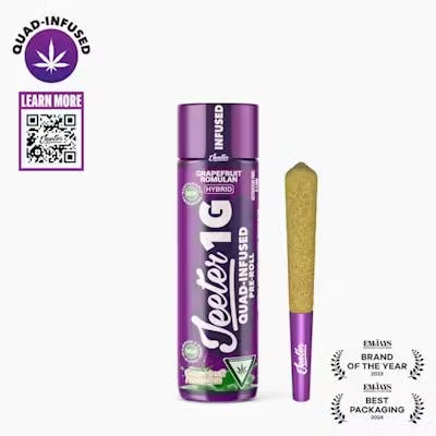 Jeeter - Quad Infused Preroll - Grapefruit Romulan