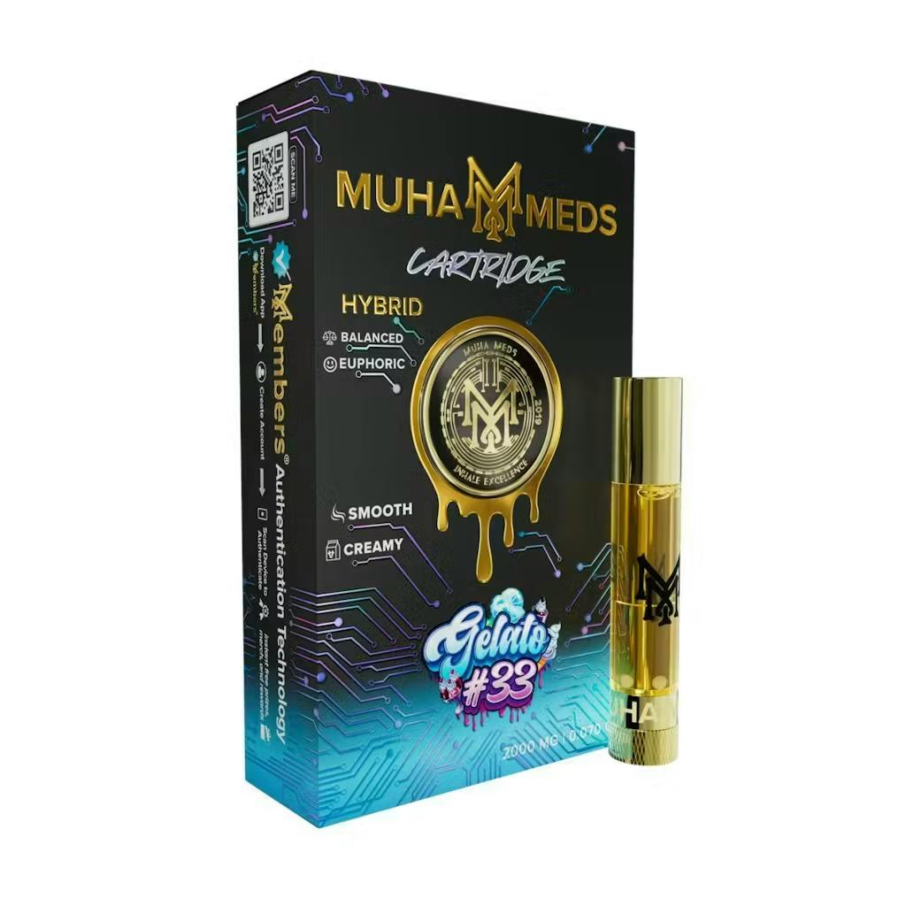Muha Meds - 2g Cart - Gelato #33