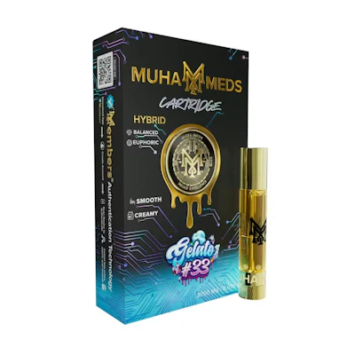 Muha Meds - 2g Cart - Gelato #33 - CARTRIDGES by Muha Meds at King of Budz