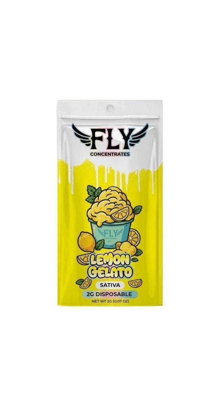 FLY FLY | LEMON GELATO | DISPOSABLE SATIVA — VAPORIZERS