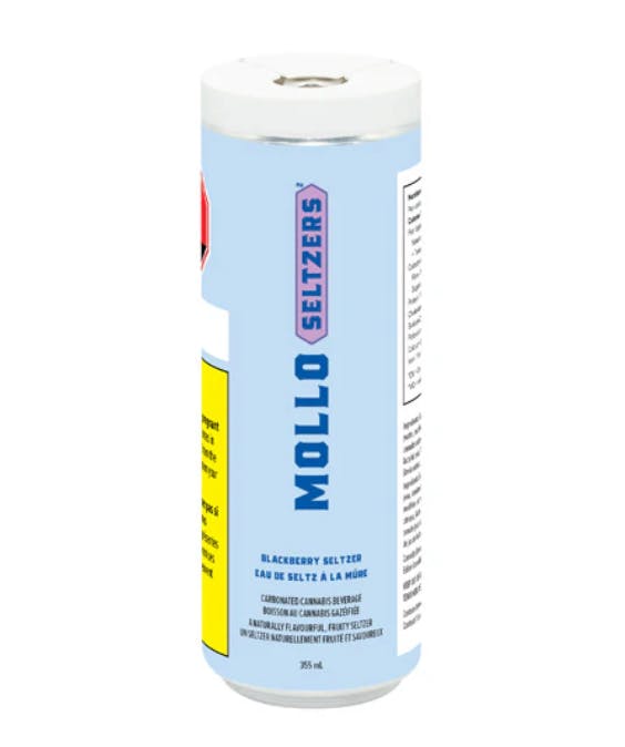 Mollo - Blackberry Seltzer Beverage - Blend - 10mg THC | 20mg CBG