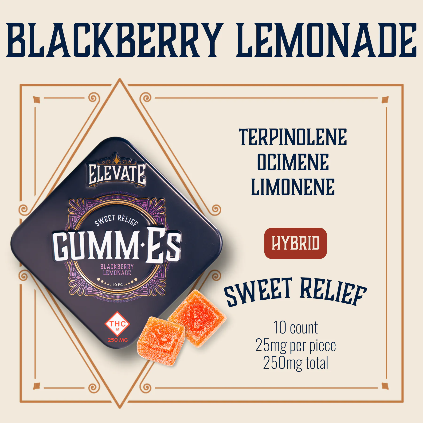 epa エパ candy cami Blackberry Lemonade Hybrid Gumm-Es | 250mg 10-pack at Key Missouri