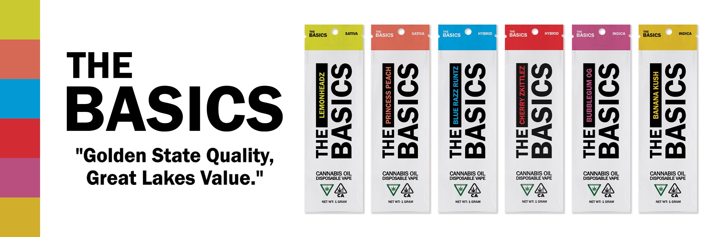 The Basics THC Disposables available at Gramz Cannabis in Mt. Morris, MI