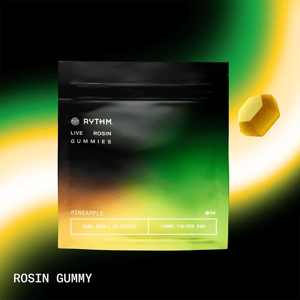 Rythm - 100mg Live Rosin Gummies - Pineapple