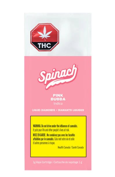 Spinach : Pink Bubba Liquid Diamond Blend Vape Cartridge | Seed & Stone  (Victoria - Fort St.)