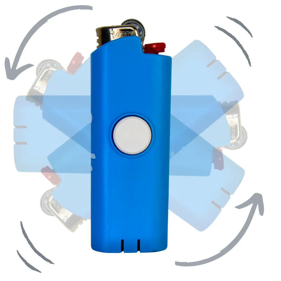 Cookies x FLKR LYTR | Fidget Spinner Lighter Case | Cookies Blue