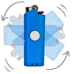 Cookies x FLKR LYTR | Fidget Spinner Lighter Case | Cookies Blue