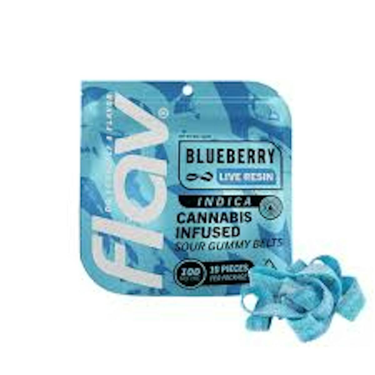 Photo of Blueberry | Mega Belt | Live Resin | 100mg | Gummy