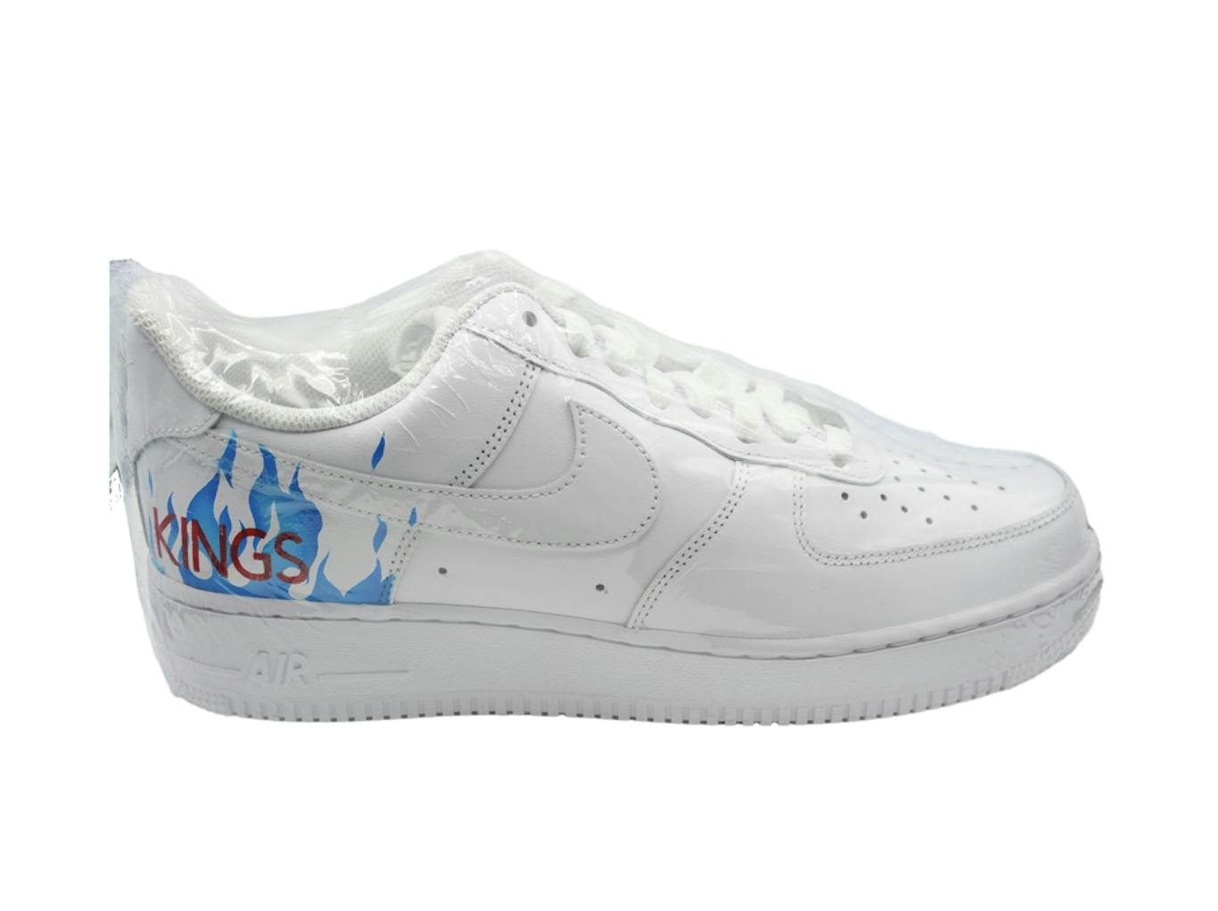 KHOF | Sneakers | Kings Red - Blue Flame Towards Back