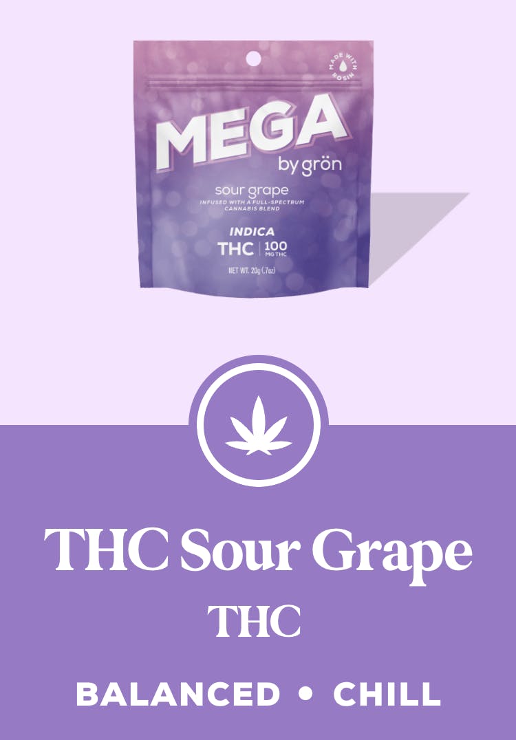 Product Mega Pearl | Sour Grape (I) | 100mg | Gron