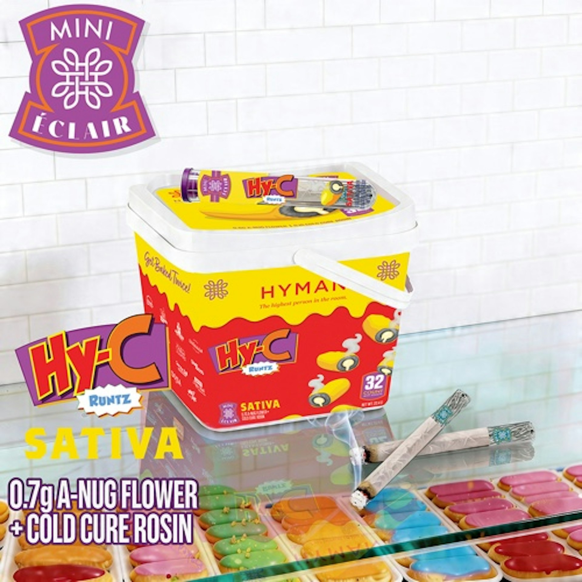 Hyman Mini Eclair - HY-C Runtz Infused Pre-Roll