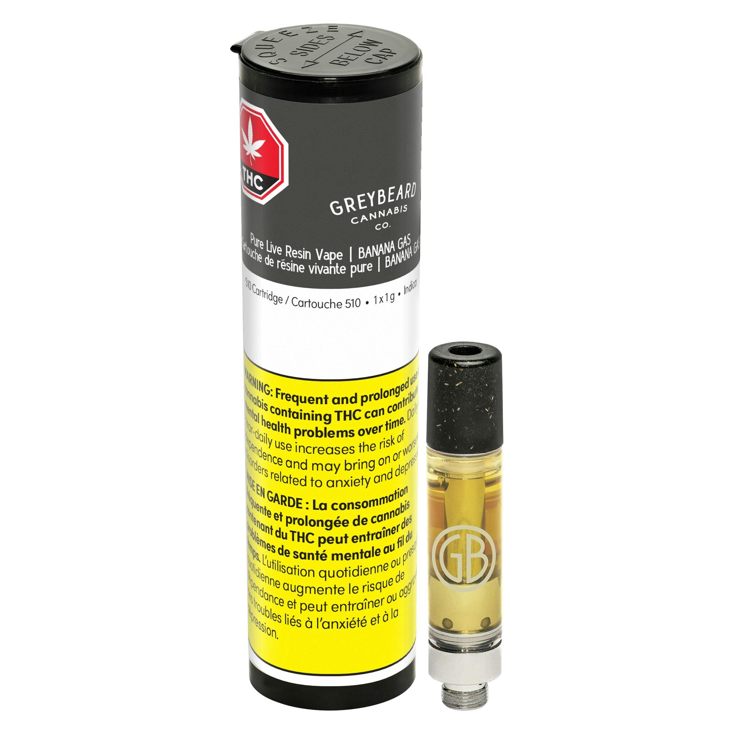 Greybeard - banana gas pure live resin 510