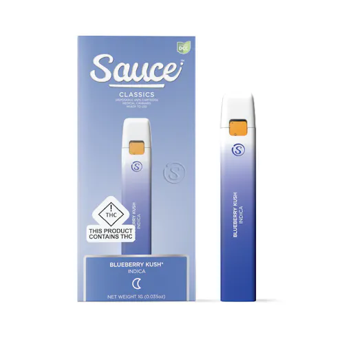 Blueberry Kush Disposable | Sauce | Vape | 1g-active