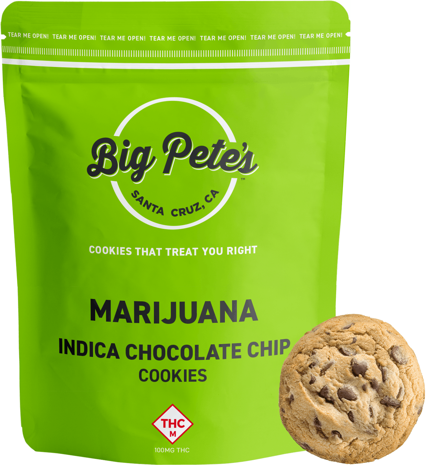 Chocolate Chip Cookie 100mg Greenlight Dispensary Springfield