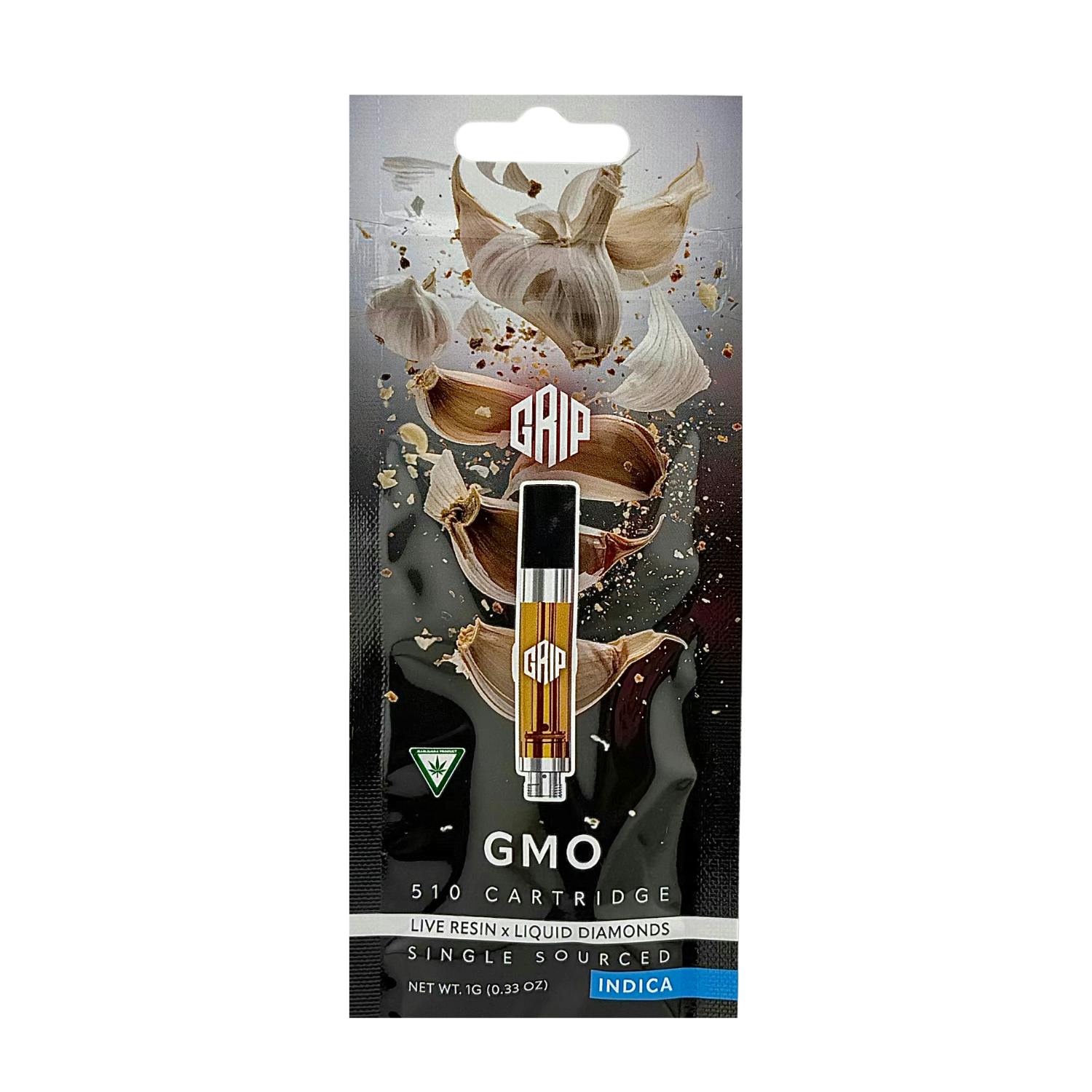 Grip - 510 Vape Cartridge - (1g) - **GMO** (10/$55)