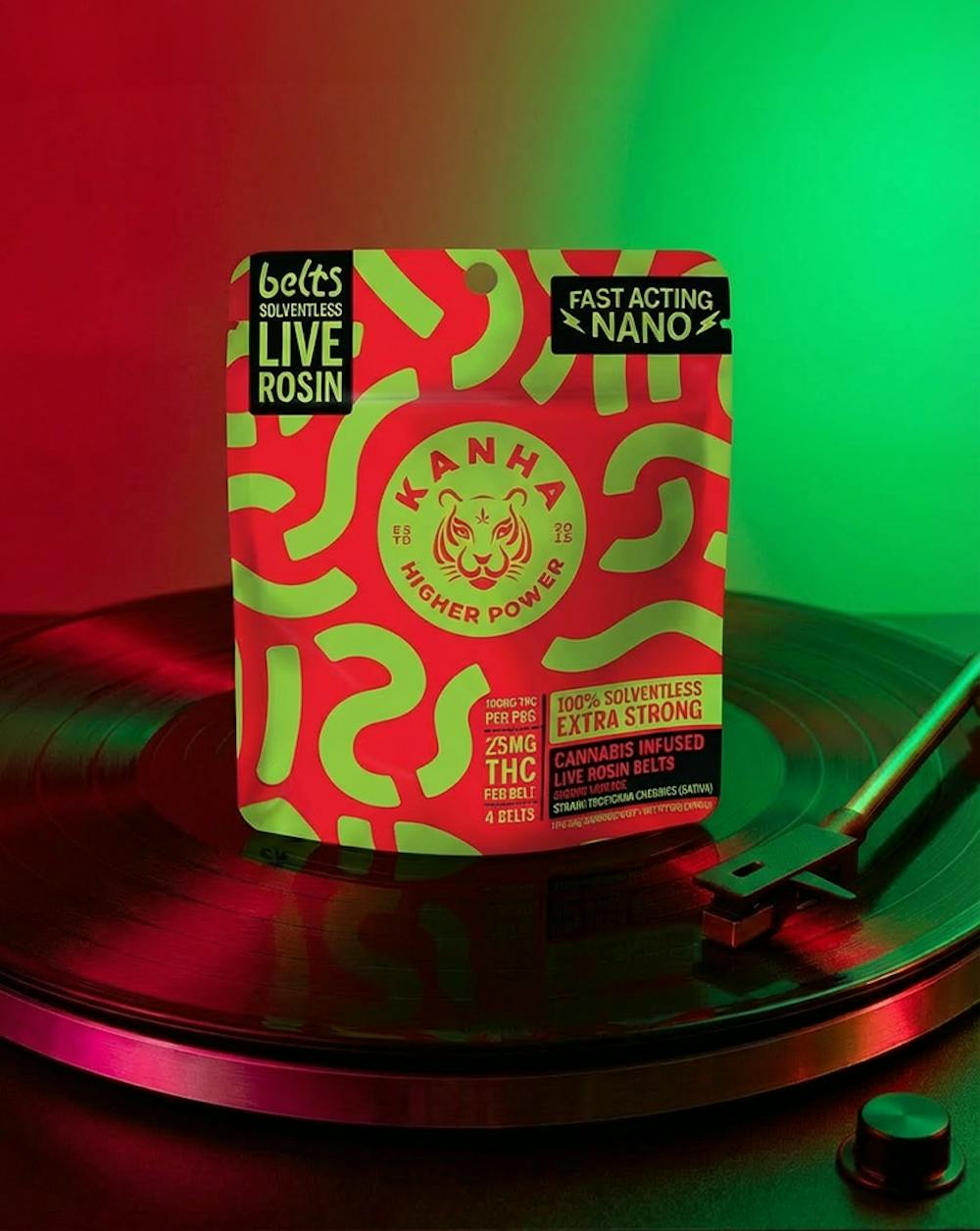 Product Kanha | Cherry Limeade | Rosin Belts | 100mg