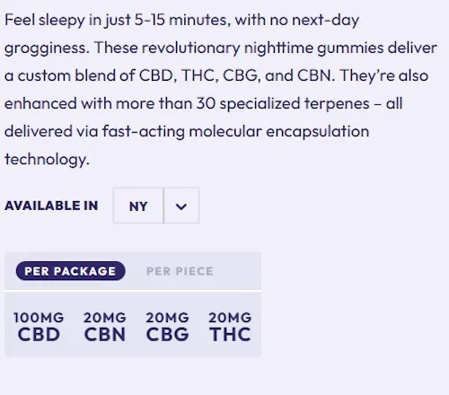 Wana Optimals | Quick Gummies | Fast Asleep | 100mg-2