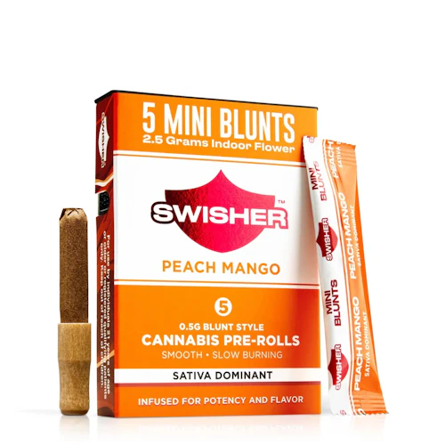 Swisher - 5-Pack .5g Infused Blunts - Peach Mango (S)