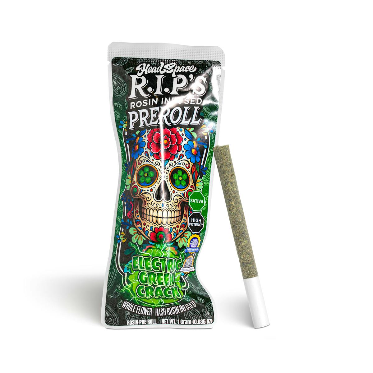 Photo of Electric Green Crack Rosin Infused Pre-Roll