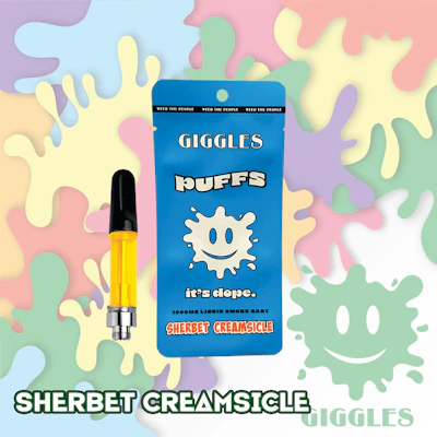 Giggles Puffs | Sherbet Creamsicle | Cart | 1g