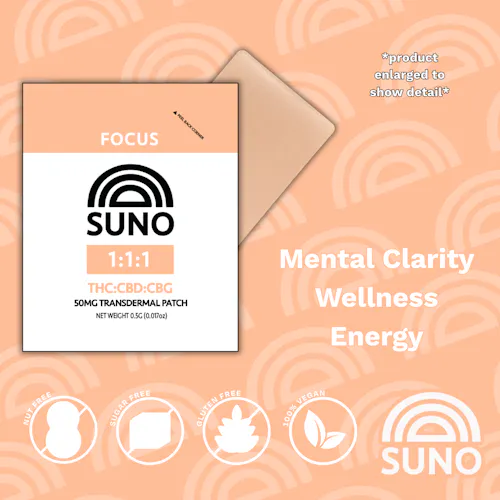 Focus Patch | 1:1:1 THC:CBD:CBG | 50mg-1