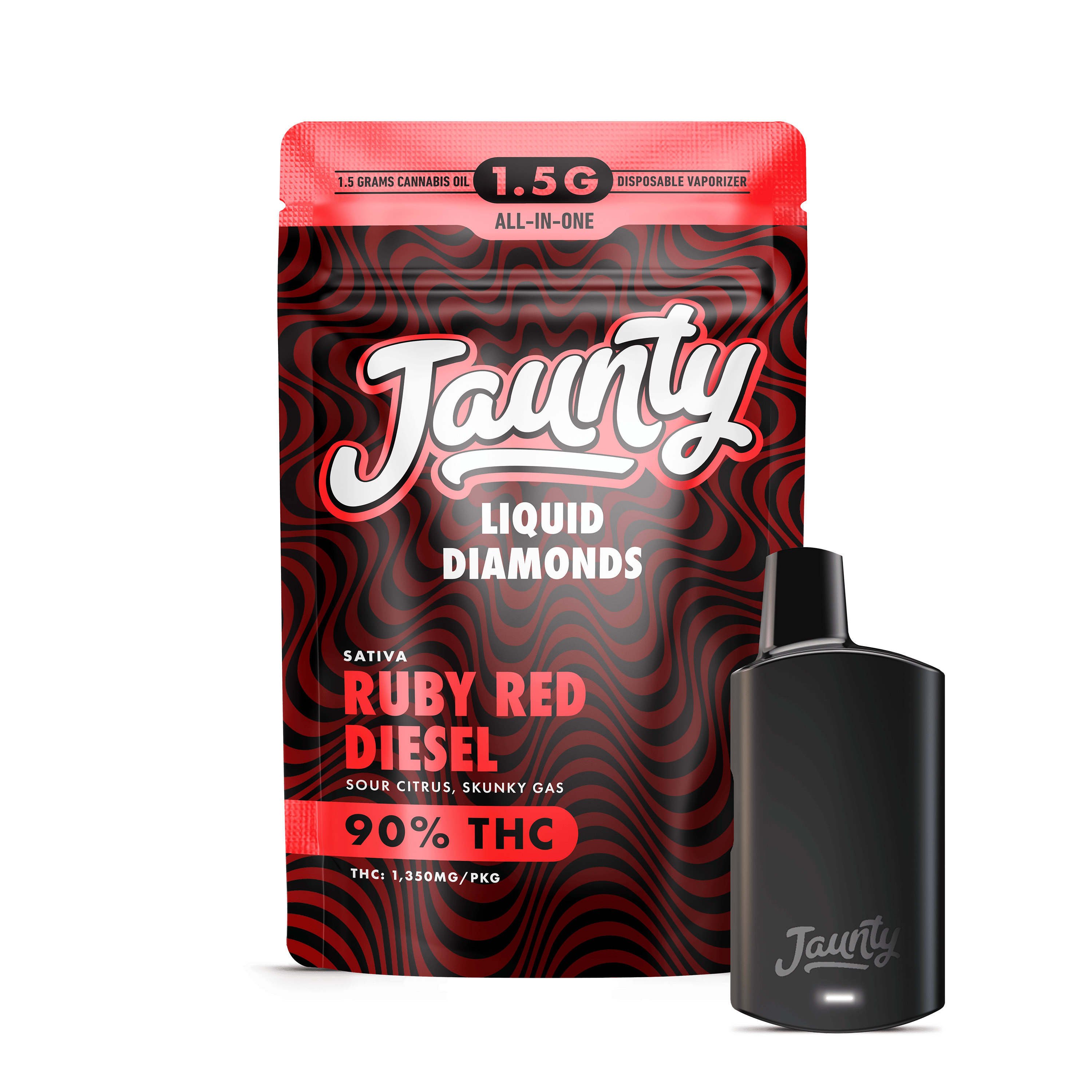 Ruby Red Diesel | Liquid Diamonds | Sativa | AIO | 1.5g-1