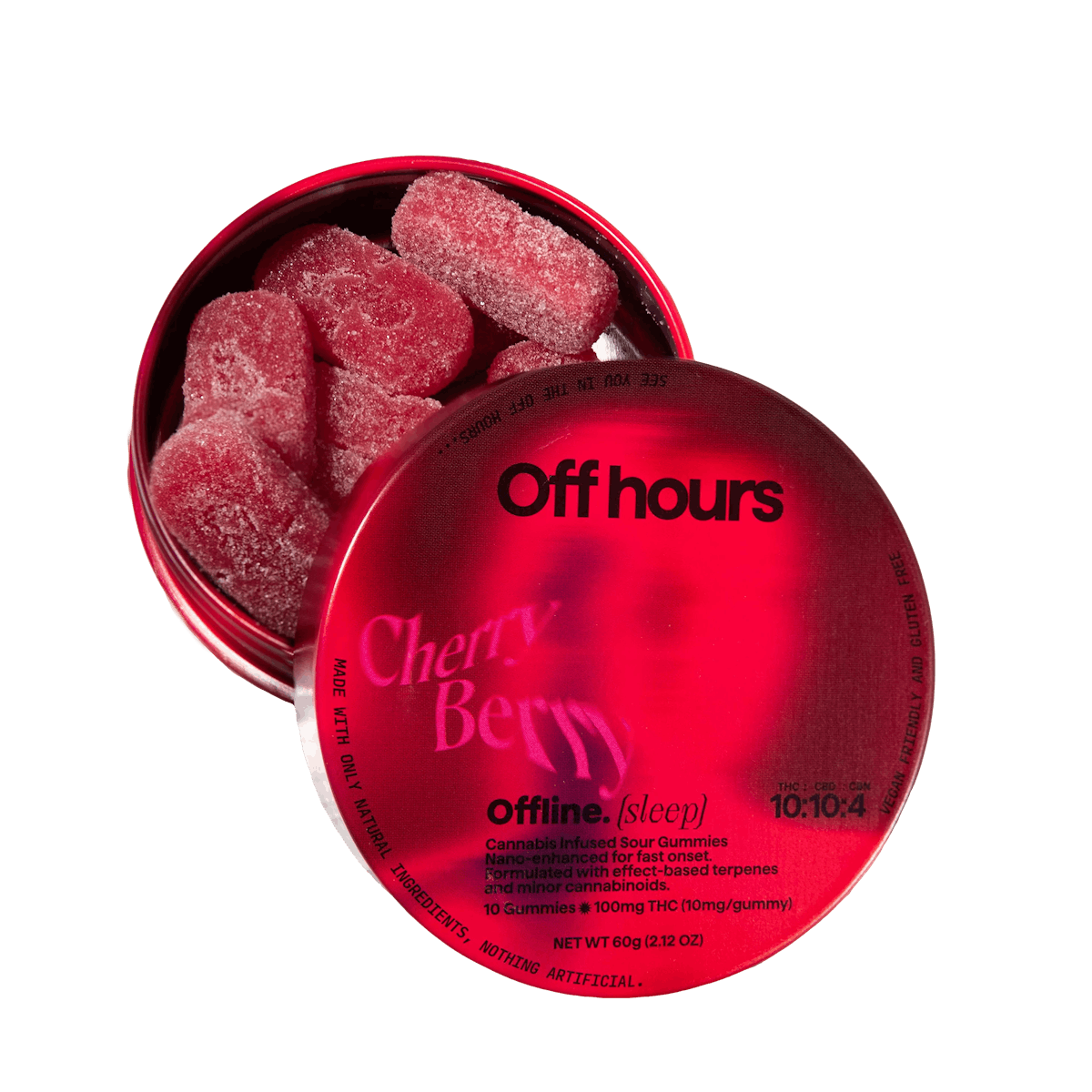 Photo of Off Hour | [sleep] Cherry Berry | Sour Gummy 10 Pack 100mg