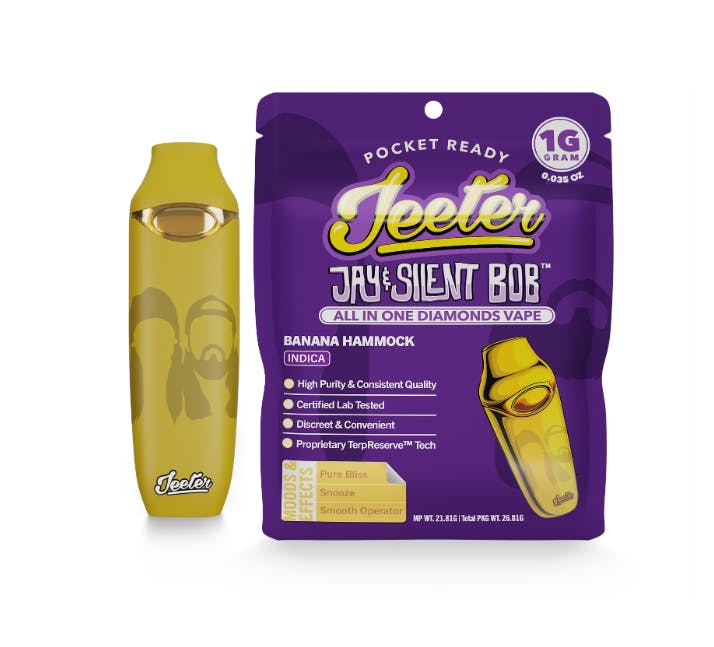 jeeter vape Jeeter - Disposable 1g - Banana Hammock - Limited Edition - Indica