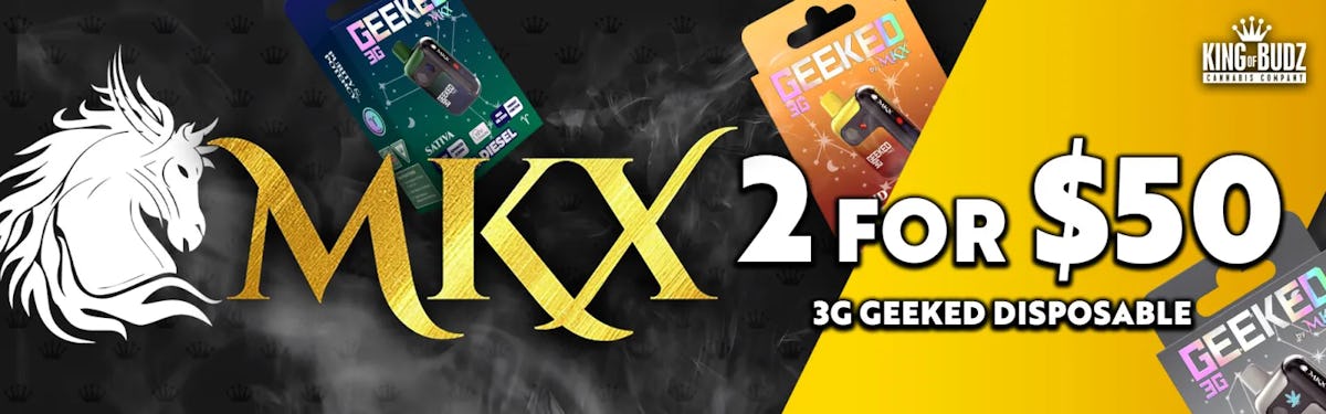MKX 3g Geeked Disposables - 2 for $50