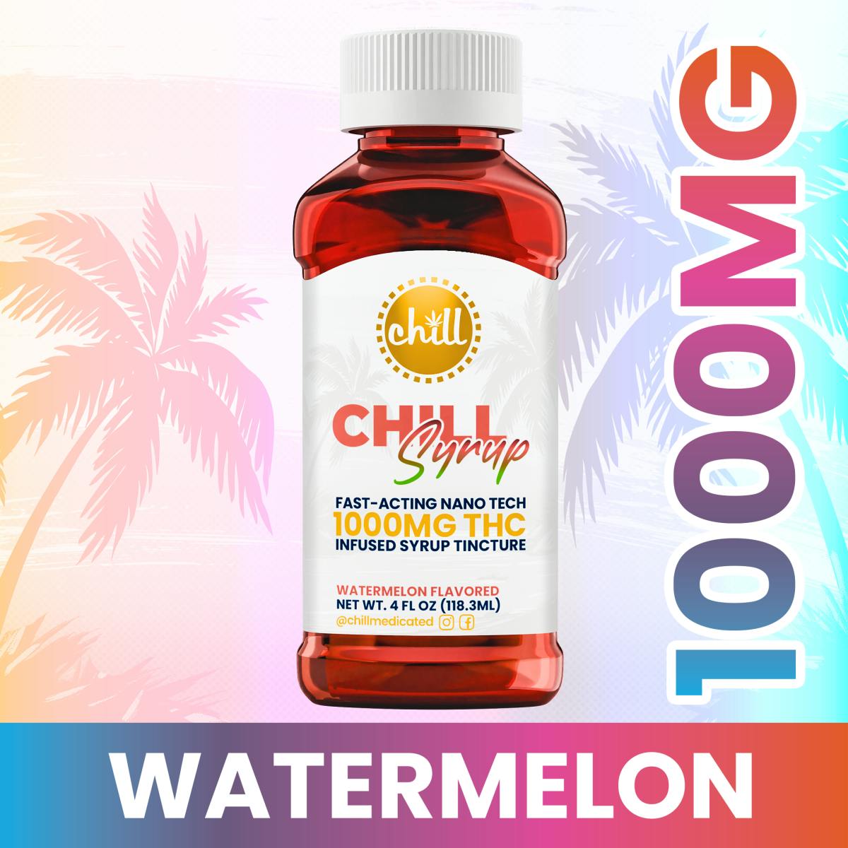 Product: Chill | Watermelon | THC Infused Syrup - 1000mg
