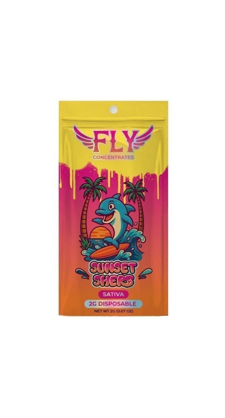 FLY FLY | SUNSET SHERB | DISPOSABLE INDICA — VAPORIZERS