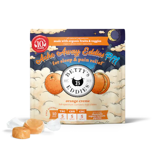 Ache Away PM Orange Creme Chews 10pk | 500mg-active