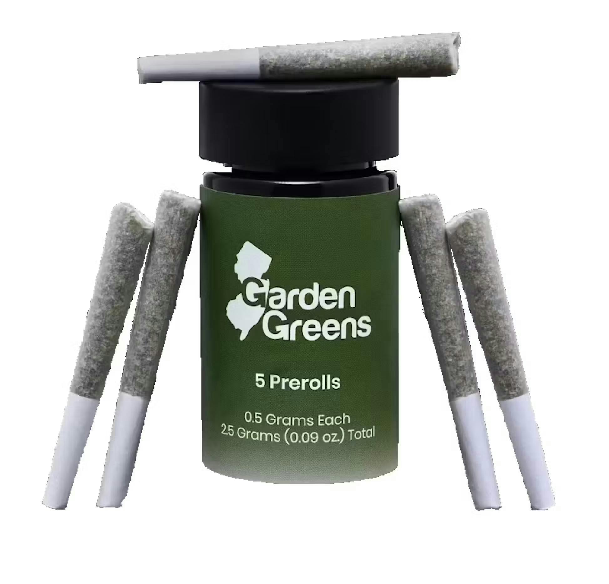 Photo of Garden Greens ICC x LPC 0.5g 5pk pre-rolls (2.5g)