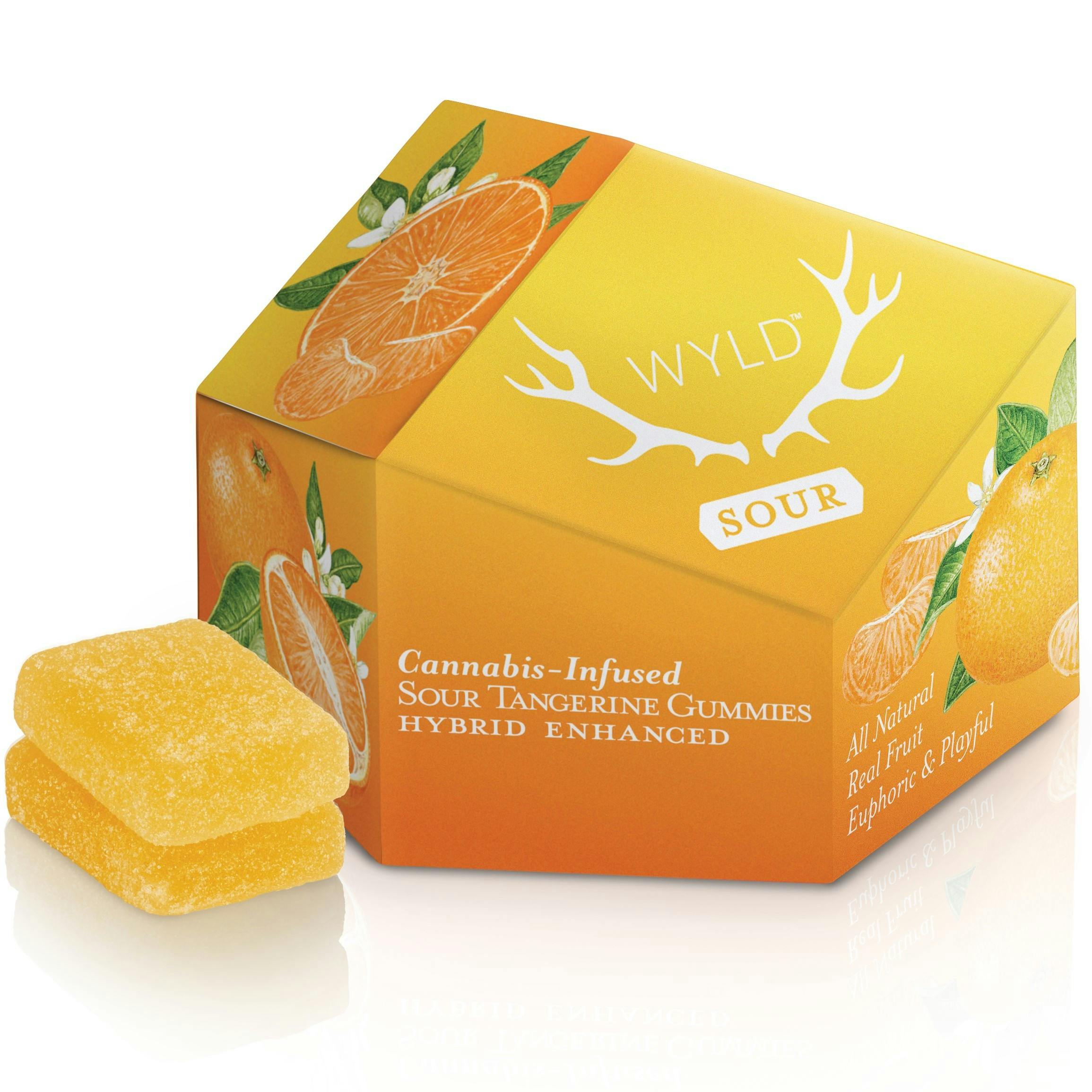 Wyld | Sour Tangerine | Gummies 10 Pack | 100mg