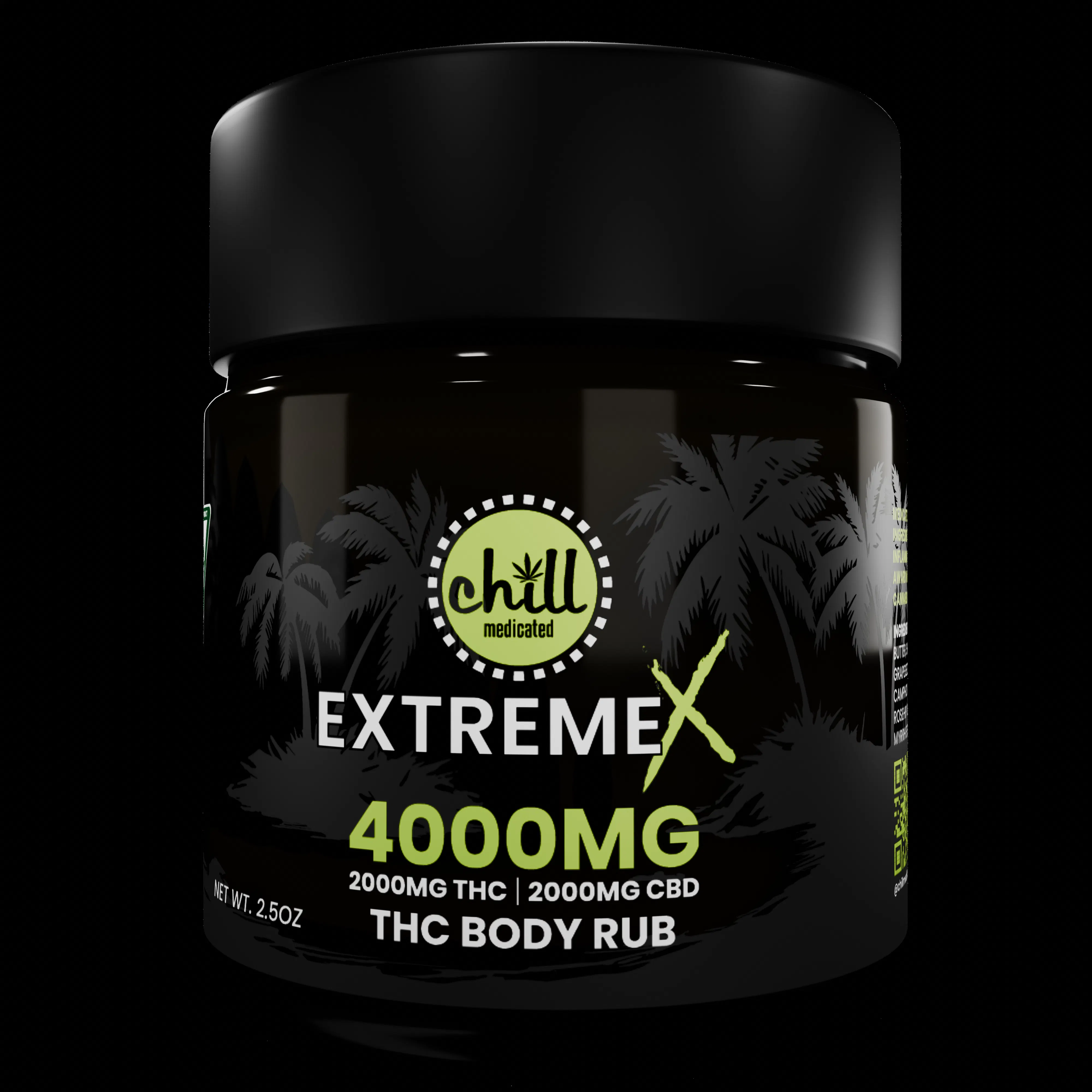 Chill Medicated - Rub - 2000mg - 1:1 THC/CBD - Extreme X | Cloud