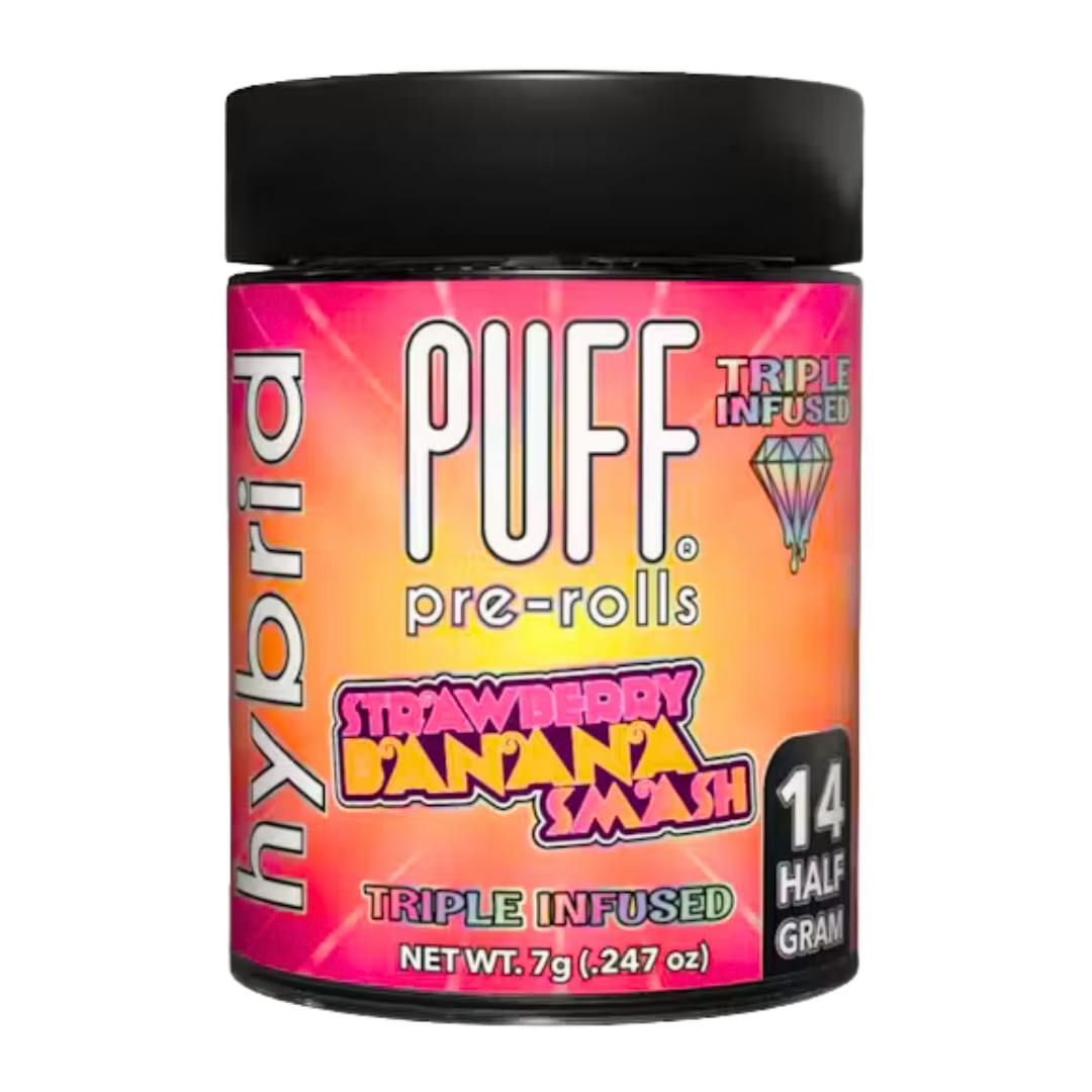 STRAWBERRY BANANA SMASH 5PK DIAMOND INFUSED PREROLLS