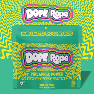 Dope Rope - 200mg Gummies - Pineapple Power