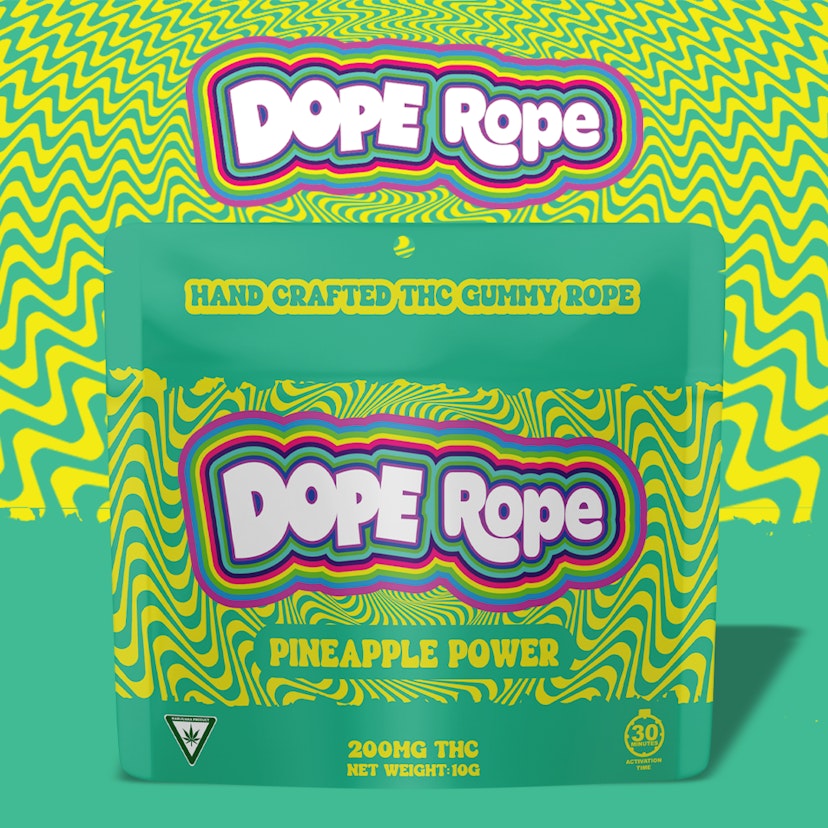 Dope Rope | 200mg Single Gummie | Pineapple Power