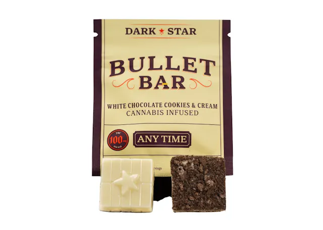 Dark Star Bullet Bar | Anytime - Cookies & Cream Chocolate | 100mg