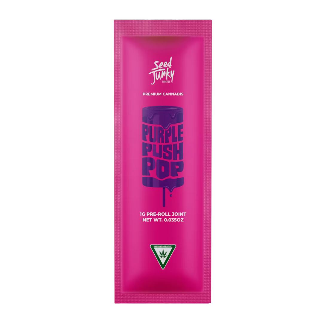 Seed Junky - 1g Preroll - Purple Push Pop