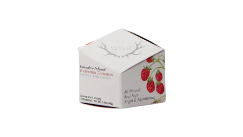 WYLD | Raspberry Sativa gummies | 10mg-active