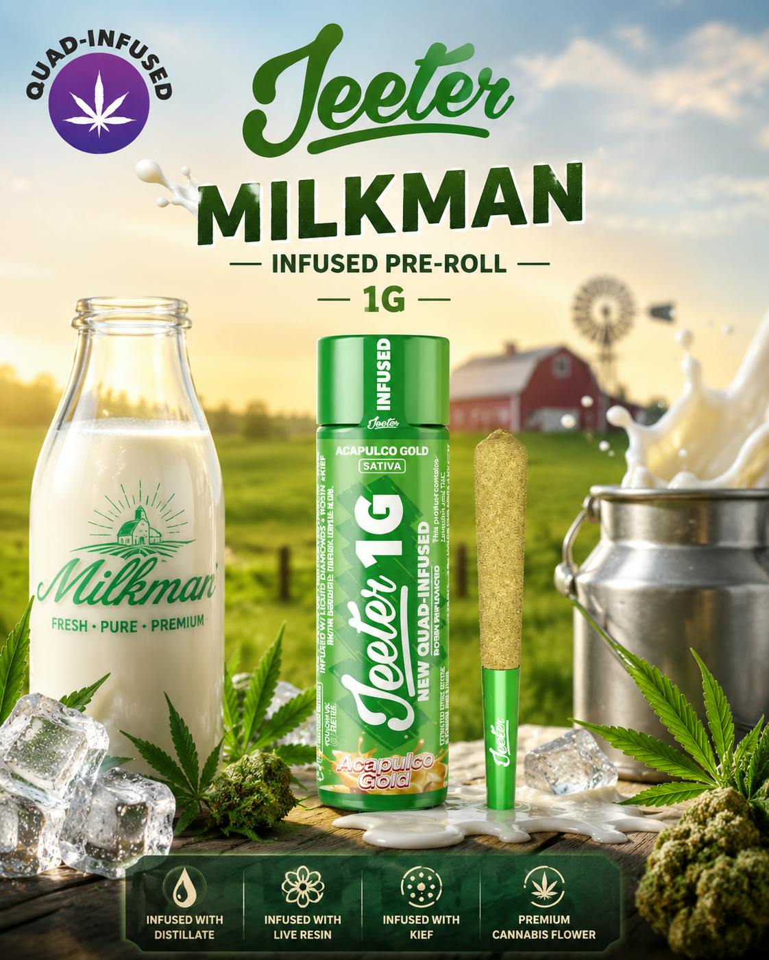 Product Jeeter | Milkman | Infused Pre-Roll | 1g