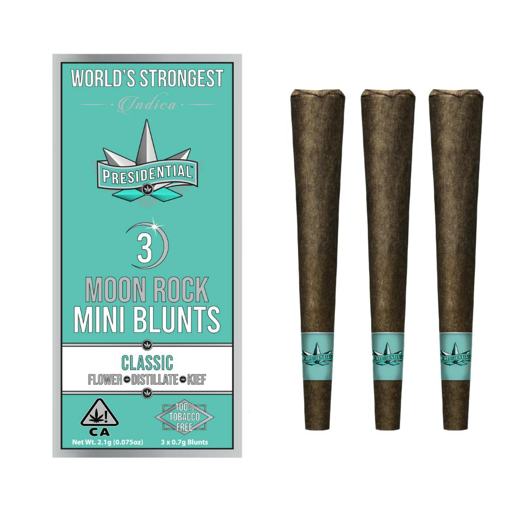 PRESIDENTIAL | OG | MOONROCK | INFUSED MINI BLUNTS | 3 x 2.1G | INDICA