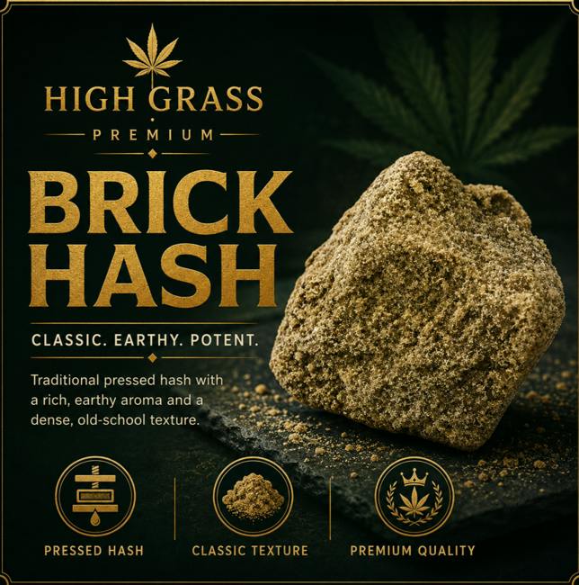 High Grass Farms Apple Fritter Brick Hash 1G