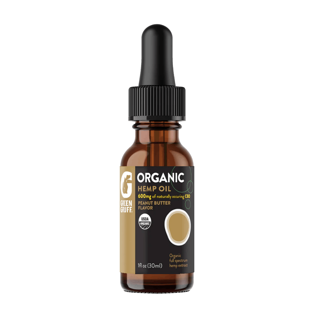 Photo of Green Gruff – Peanut Butter CBD Dog Tincture | 1fl oz. (30ml)